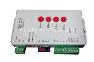 DC5 ~ 24 В T-1000S RGB контроллер WS2801 WS2811 WS2812B LPD6803 светодиодные пиксели T1000S контроллер с SD-картой - Product Image 4
