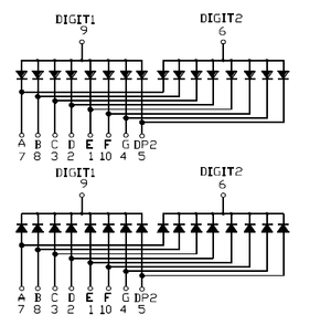 Jstronic мини размер smd 7-сегментный SMD Дисплей 0,28 дюймов 2-значный белый красный синий цвет светодиодный дисплей - Product Image 6