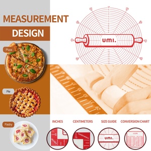 Cấp thực phẩm Silicone Pastry mat với không trượt trở lại & Đo lường đánh dấu-lý tưởng cho nướng, Bột nhào & cán - Product Image 3