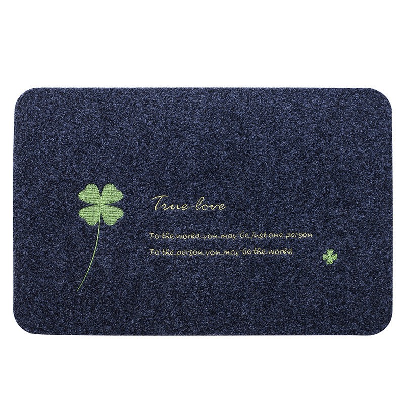 Tapis de porte PVC gris salle de bain