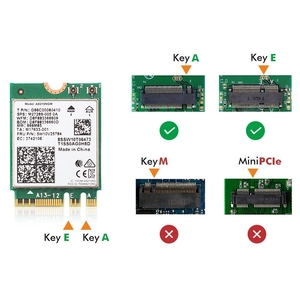 AX210ブルートゥース5.2Wifiカード用Wifi6Eデスクトップキット802.11Ax 2.4Ghz/5Ghz AX210NGW Wi-Fi6アダプター (アンテナ付き) - Product Image 2