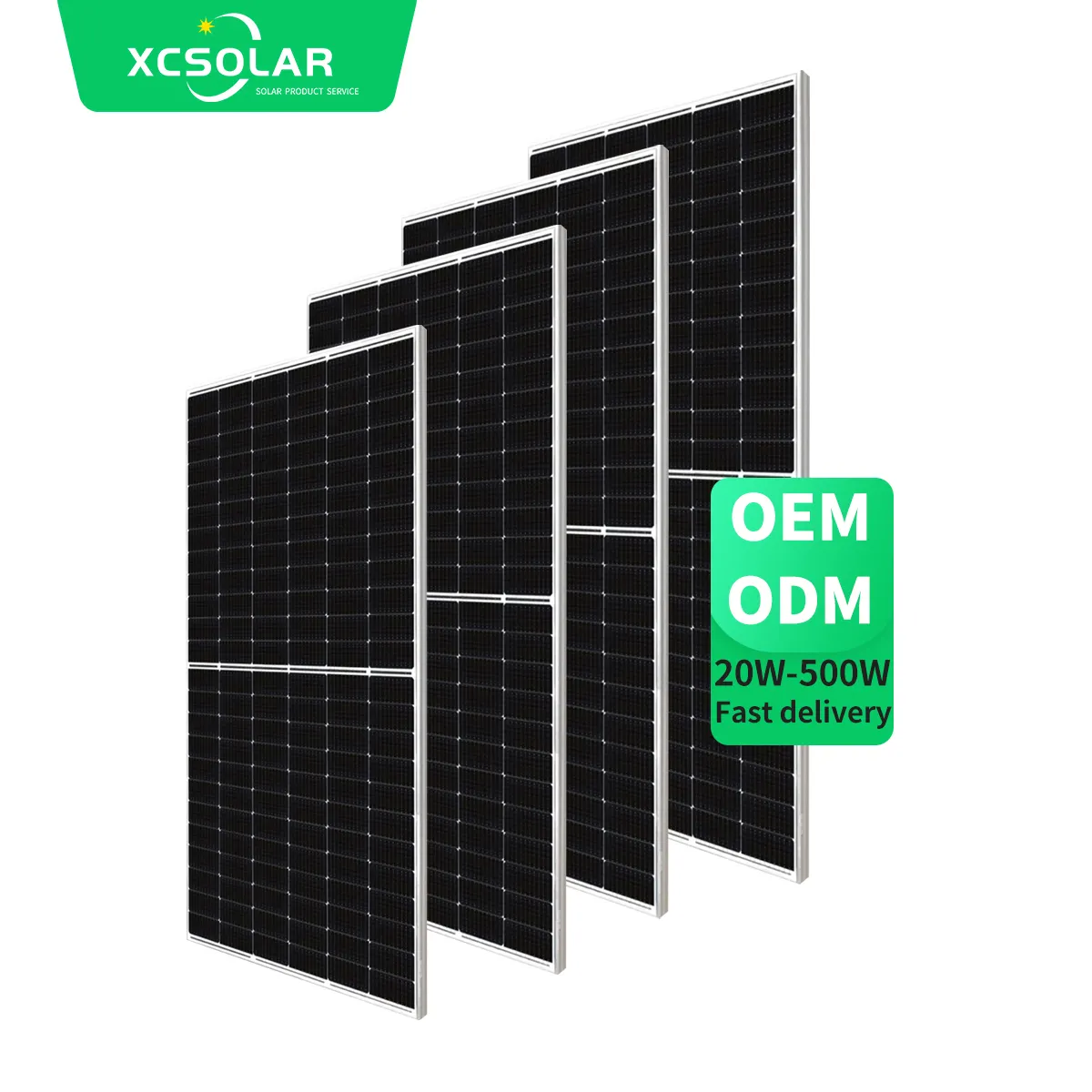 ألواح طاقة شمسية صغيرة من XC أحادية البلورية بقدرة 50 واط و100 واط و150 واط و200 واط و250 واط و300 واط و350 واط و400 واط و550 واط للطاقة الكهربائية المنزلية