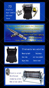 Câmera dupla totalmente automática Winch 73mm Downhole Camera para detectores de metais industriais - Product Image 2