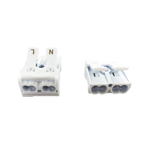Bloque de terminales de cable de empuje de 3 pines sin tornillos Tipo de empuje de 5 posiciones con pie fijo - Product Image 5