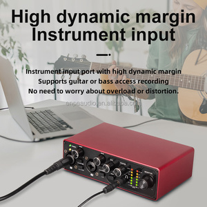 演播室录音用2通道USB音频接口外部乐器音频声卡混音器产品 - Product Image 2