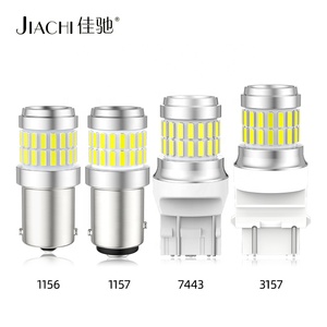 JiaChiハイパワーエラーフリーアンチハイパーフラッシュ11573157 7443 LedスイッチックターンシグナルT25P27/7Wデイタイムランニングライトランプ12v - Product Image 2