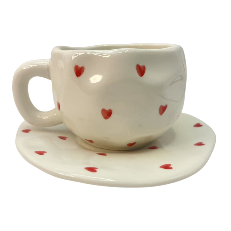 Red heart-shaped