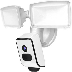 מצלמת זרקור עמיד למים חוטית פלוס עם תנועה מופעלת 1080p HD וידאו חכם Wifi סולארי מצלמת אבטחה זרקור חיצוני - Product Image 1