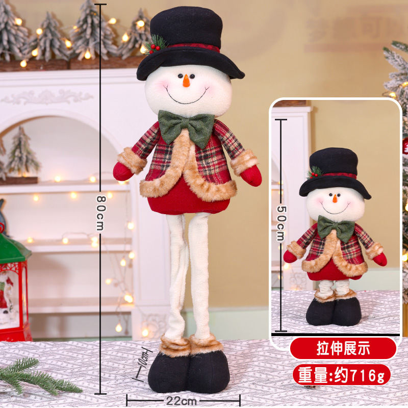 Grand bonhomme de neige télescopique de 80 cm - voir l'image marquée taille