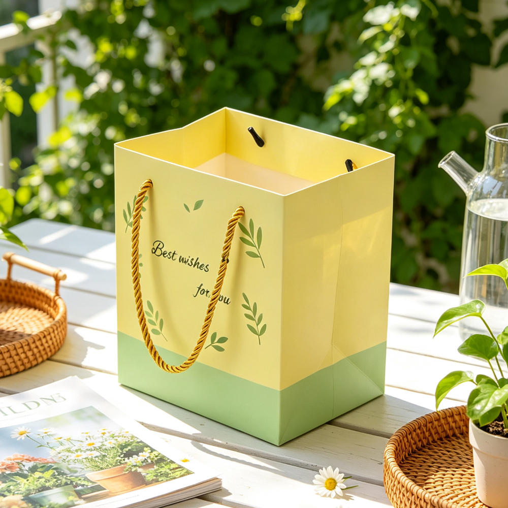 Yellow tote bag