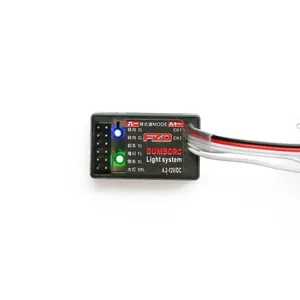 DUMBORC RC araba FZD simülasyon işık kontrolörü 12 LED sistemi kiti için 1/10 1/8 kamyon Drift TAMIYA TAMIYA 4WD eksenel SCX10 - Product Image 2