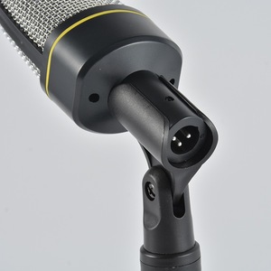 Tarjeta de sonido con interfaz de Audio, micrófono XLR Podcast para grabación de sonido en vivo, negro, USB, estado de Metal - Product Image 2