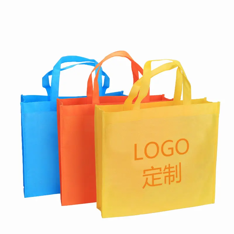 KAISEN Sacola de compras personalizada com logotipo personalizado reutilizável promocional por atacado personalizado