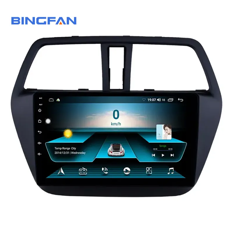 Radio con GPS para coche, Radio con Android 10,0, WiFi integrado, cuatro núcleos, pantalla táctil, estéreo, 9 pulgadas, para Suzuki SX4, s-cross, 2013-2016