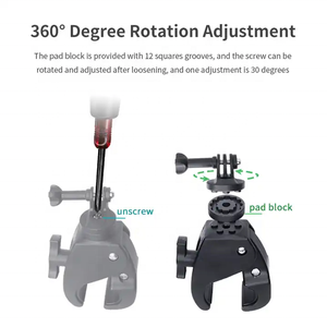 Super Adjustable Multi-Functional Camera Clamp <strong>Mount</strong> for GoPro Action Video Shooting Sports Camera Accessories - Product Image 2