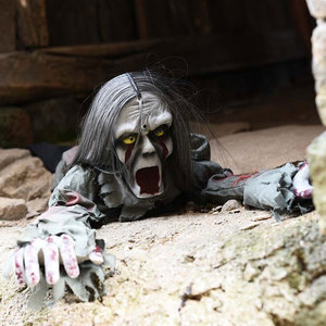 डरावनी एनिमैटोनिक ज़ोंबी लाइट-अप लालियन पार्टी सजावट के लिए आउटडोर - Product Image 5