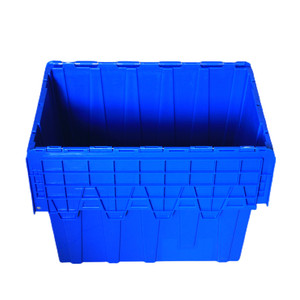 Plastic Moving Boxes <strong>Nested</strong> and Stacked Storage Crates Plastic Storage <strong>Container</strong> - Product Image 3