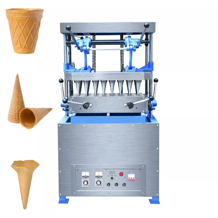 Máquina automática para hacer conos de gofres y helados, máquina para hacer conos de azúcar y oblea para hornear, precio