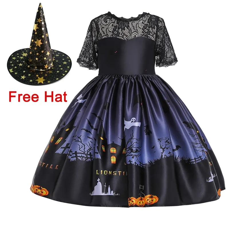 MQATZ il più venduto Costume Cosplay di Halloween Applique Kids Party Dress per 2-8y Girl wear