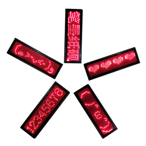 Christmas Lights Mini Programmable Scrolling Text Blue-tooth Control Led Mesh Screen Led Name <strong>Badge</strong> - Product Image 2