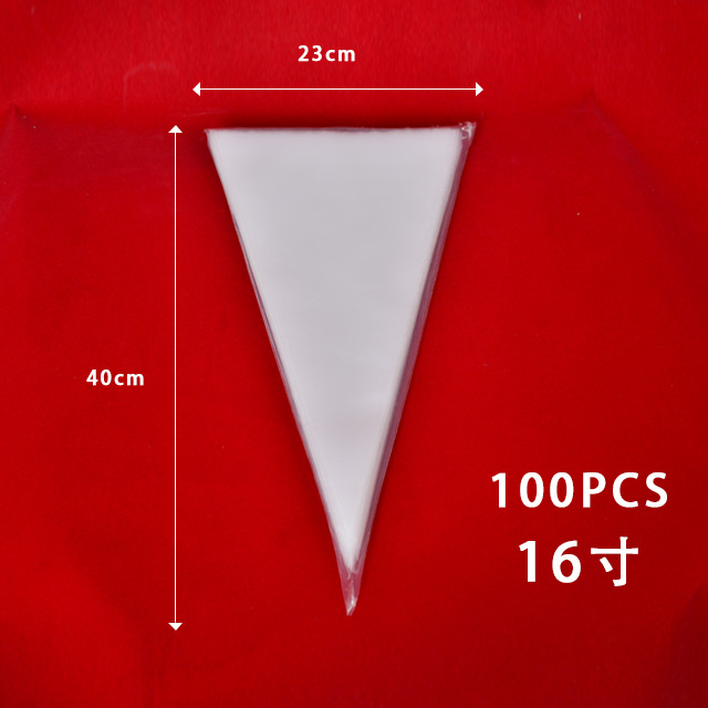 100 piping bags (14-mil, 16-inch)