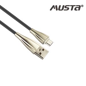 用于手机摄像头的高品质3A快速充电金/银/红铜USB a公对C型数据线编织屏蔽