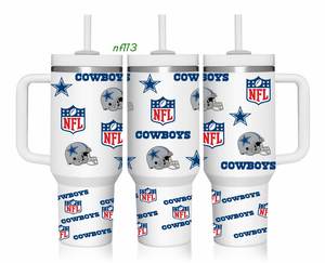 最新デザインNFL Uv Dtfカップラップビニールスクラッチプルーフ40オンスUv Dtfカップラップ転送ステッカーガラス防水カップラップ用 - Product Image 3