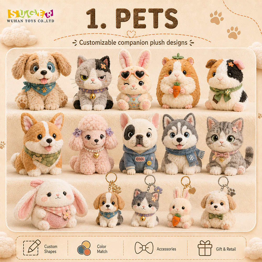 Giocattoli di Peluche Personalizzati per Animali