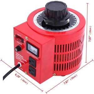 Smart Design 500VA 1000VA 2000VA 20Amp AC Variable Transformer Variac <strong>Voltage</strong> Regulator Transformador Variable - Product Image 6