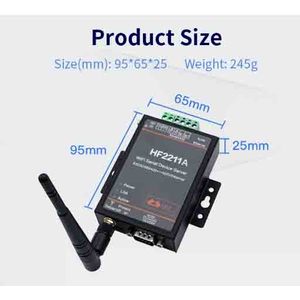 Enchufe DE LA UE disponible WiFi Serial Device Server RS232/RS485/RS422 HF2211A Módulo convertidor Ethernet para comunicación y redes - Product Image 6