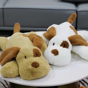 カスタム白と茶色の大きな犬眠っているぬいぐるみ柔らかいぬいぐるみ抱きしめる子犬 - Product Image 2