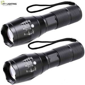 Có thể điều chỉnh nhôm kính thiên văn LED Torch đèn pin có thể sạc lại với T6 nguồn ánh sáng linh hoạt từ Pick up DC điện - Product Image 1