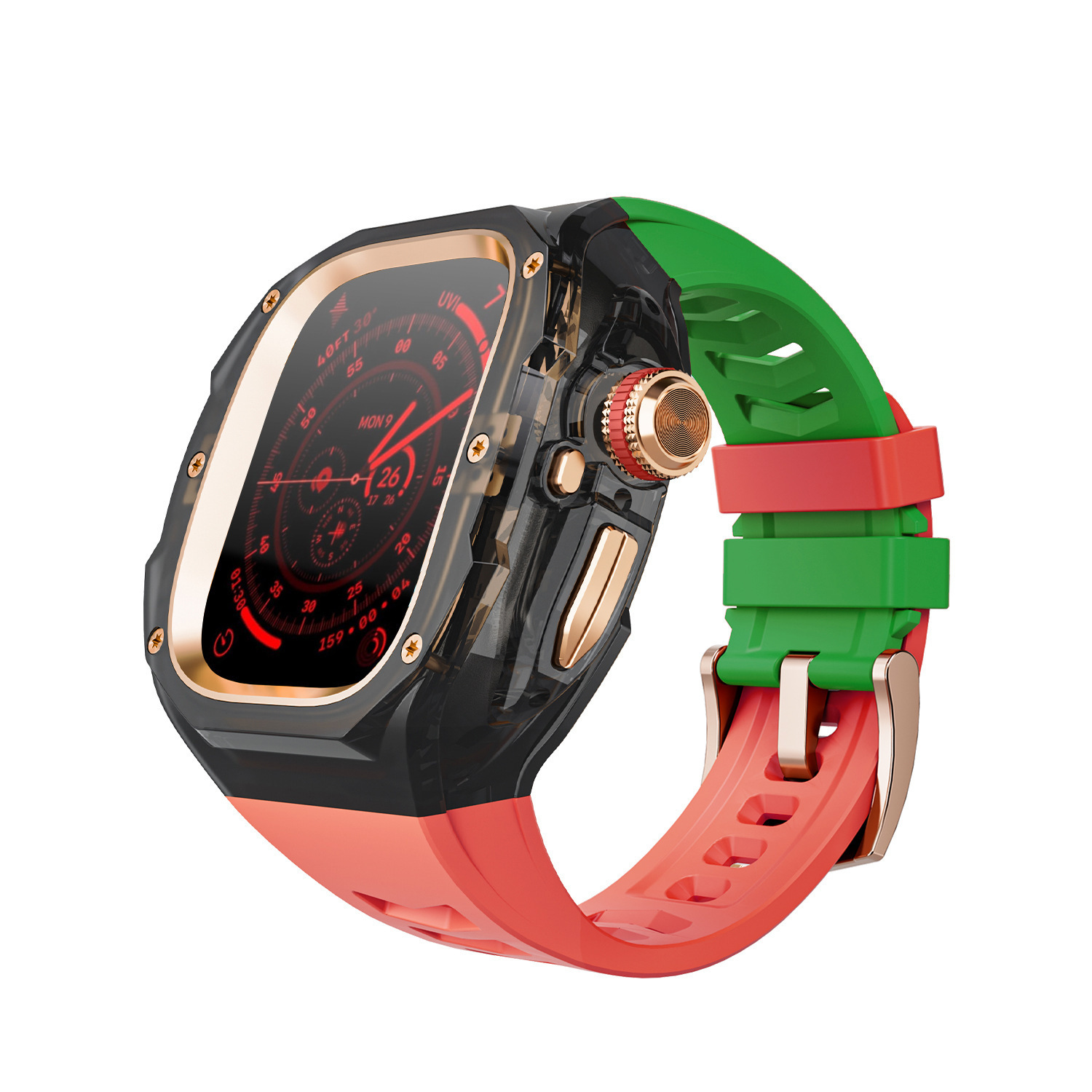 Black rose red green