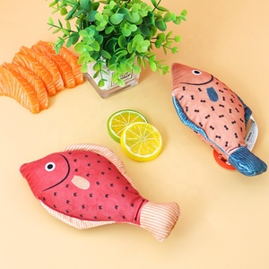 New Design Plush Fish Toy for Cats Health <strong>Safe</strong> Material <strong>Catnip</strong> Fish Shape Cat Toy