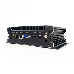 PC industrial Mini interfaces hombre-máquina 2 * LAN 4G SSD sin ventilador VGA RS232 i7 i5 caja computadora pantalla táctil Edge Computing - Product Image 4