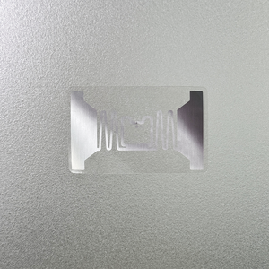 UHF 860-960MHz EAS Anti-theft System 53x33mm Rectangle Silver Roll Customizable Chip <strong>Code</strong> RFID System Soft Sticker Label - Product Image 3