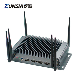 Zunsia 12th Gen Caja de la computadora industrial integrada 3 LAN 4Com Intel Core I5 I7 I9 DDR4 4G 5G WIFI X86 Mini PC industrial sin ventilador - Product Image 5