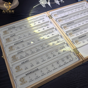 7A Biểu đồ kích thước kim cương Cubic Zirconia Biểu đồ so sánh kim cương đá quý cho nhẫn Hướng dẫn cho nhẫn - Product Image 1