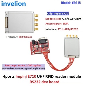Impinj E710 Chip UHF RFID Reader Module TTL Uart 4 porte modulo RFID a porta singola a lungo raggio 1-35M per soluzione di temporizzazione sportiva - Product Image 2