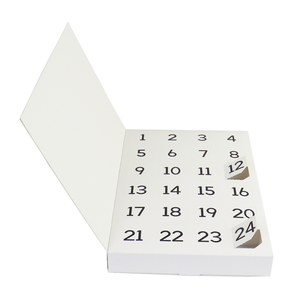 Groothandel noel Advent Kalender pembe kirpiklere Marvel doldurun kendi Mini noel numaraları çıkartmalar kart Advent takvimi mücevher kutusu - Product Image 1