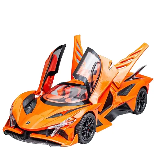 新しいアポロサンゴッドアロイスポーツカーモデル1:24男の子と子供の音と軽いおもちゃの車モデルのシミュレーション