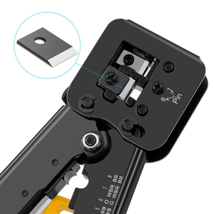 เครื่องมือเครือข่ายคีมย้ำสายเคเบิลเชื่อมต่อโทรคมนาคมเครื่องมือ Crimper สายเคเบิลเครือข่ายแพลทินัม EZ RJ45 - Product Image 2