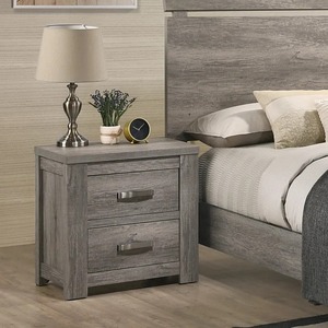 Modern Gary ahşap yatak 5-Piece King yatak odası takımı uygun depolama küçük odalar için dahili gece standı ile - Product Image 5