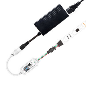 WS2811 SK6812 WS2812B Пиксельная Светодиодная лента Wi-Fi контроллер IOS Android приложение Alexa Google адресный мини-контроллер Wi-Fi