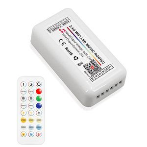 Прямая Продажа с фабрики Tuya WIFI RF 24-клавишный музыкальный RGBWC контроллер времени функция DIY Mode регулировка яркости 6A пульт дистанционного управления - Product Image 1