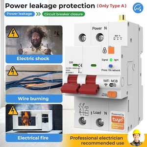 Disyuntor de control remoto inteligente TYSH Tuya WiFi para uso industrial 1P 2P 3P 4P
