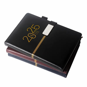 Bloc de notas de bolsillo personalizado con logotipo académico A5, diario de cuero PU, cuaderno de notas, planificador de tapa dura personalizado - Product Image 4