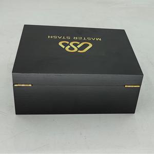 Şifreli kilit ile büyük bambu kutu, çıkarılabilir tepsi ve cam kavanoz ile Decorative dekoratif kutu ev kilitleme kutu seti, siyah - Product Image 3