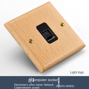 Retro Black walnut Panel Wand schalter TV-Computer buchse mit exzellentem Service für den Heimgebrauch und WiFi-Netzwerke - Product Image 6