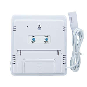 เครื่องวัดอุณหภูมิและความชื้นดิจิตอลในร่มและกลางแจ้ง พร้อมหัววัดแบบเสียบ จอ LCD แสดงผลอุณหภูมิและความชื้น พร้อมฟังก์ชันบันทึกค่าสูงสุด ต่ำสุด และหน่วยความจำ สำหรับใช้ในบ้านและห้องต่างๆ - Product Image 2